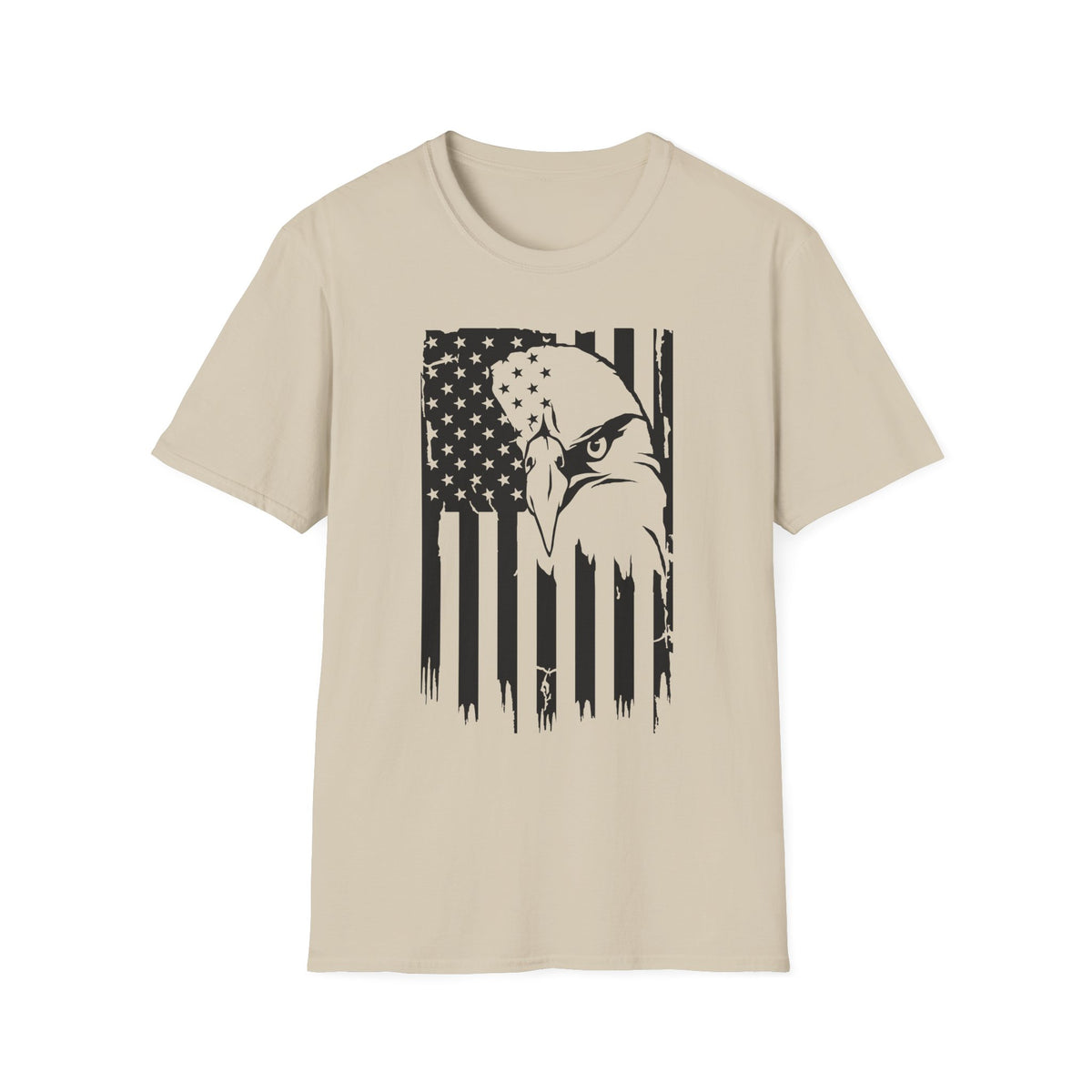 Patriotic Distressed Eagle Flag T-Shirt