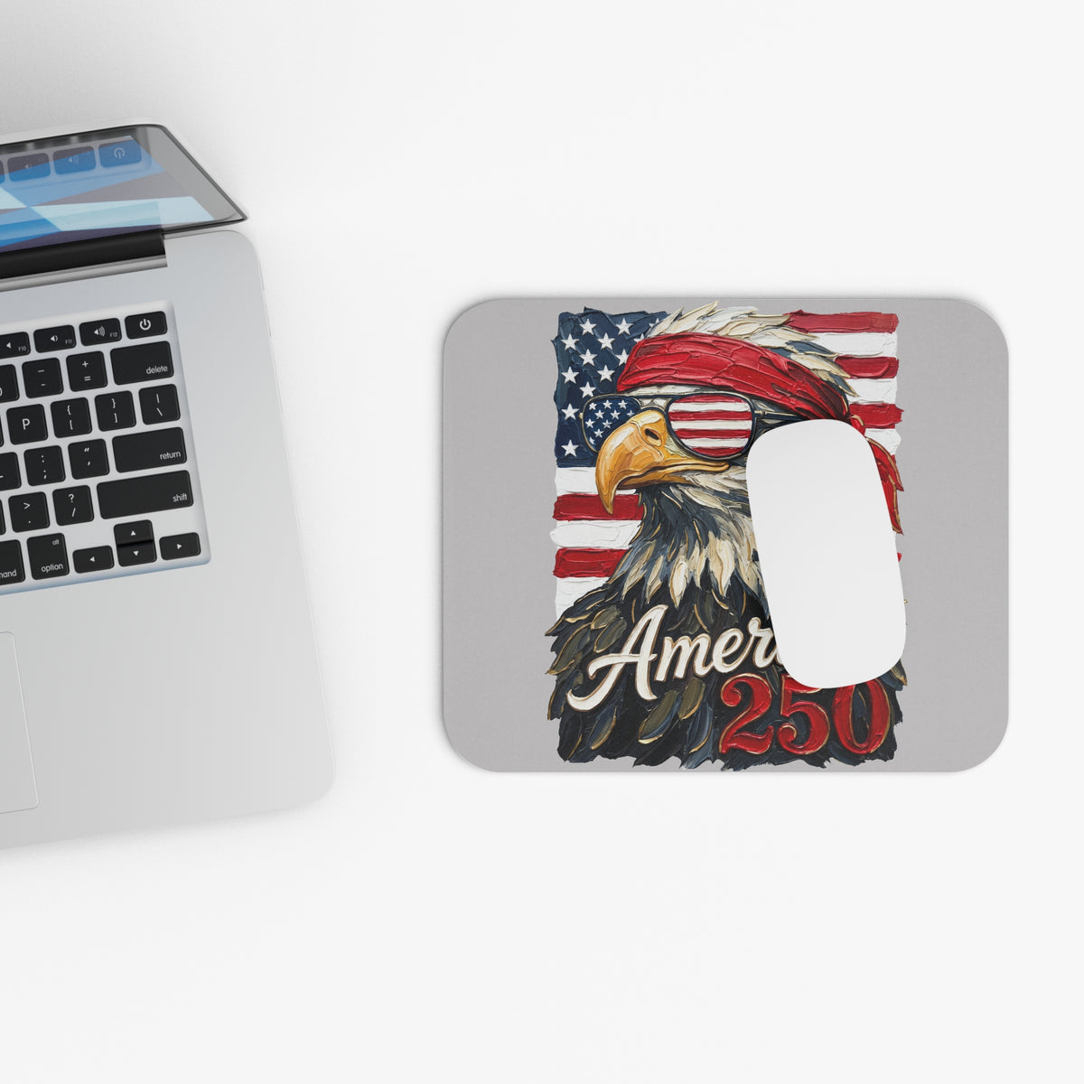 Patriotic Eagle Mouse Pad