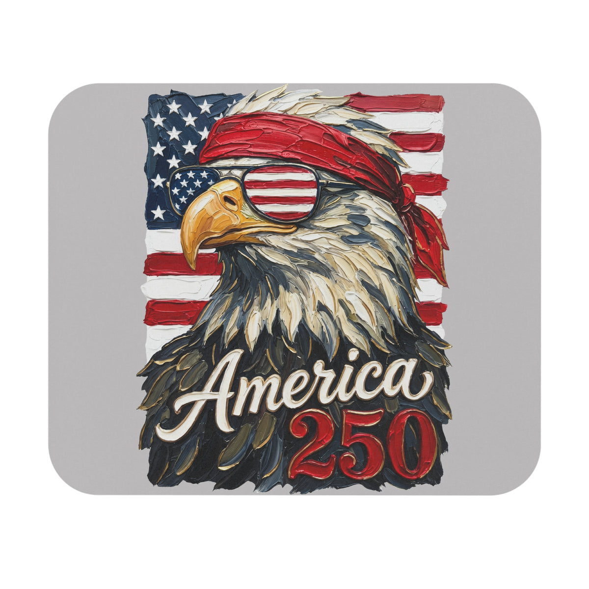 Patriotic Eagle Mouse Pad