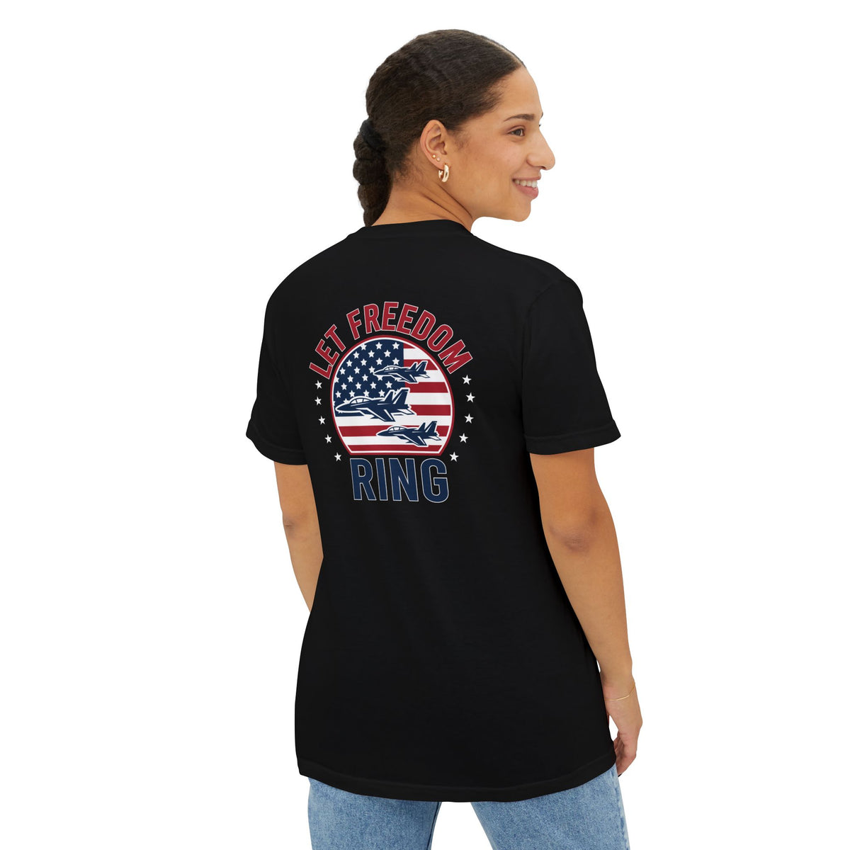Let Freedom Ring - Front Pocket Tee