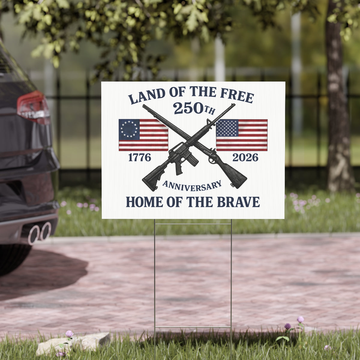 America 250th Anniversary Yard Sign