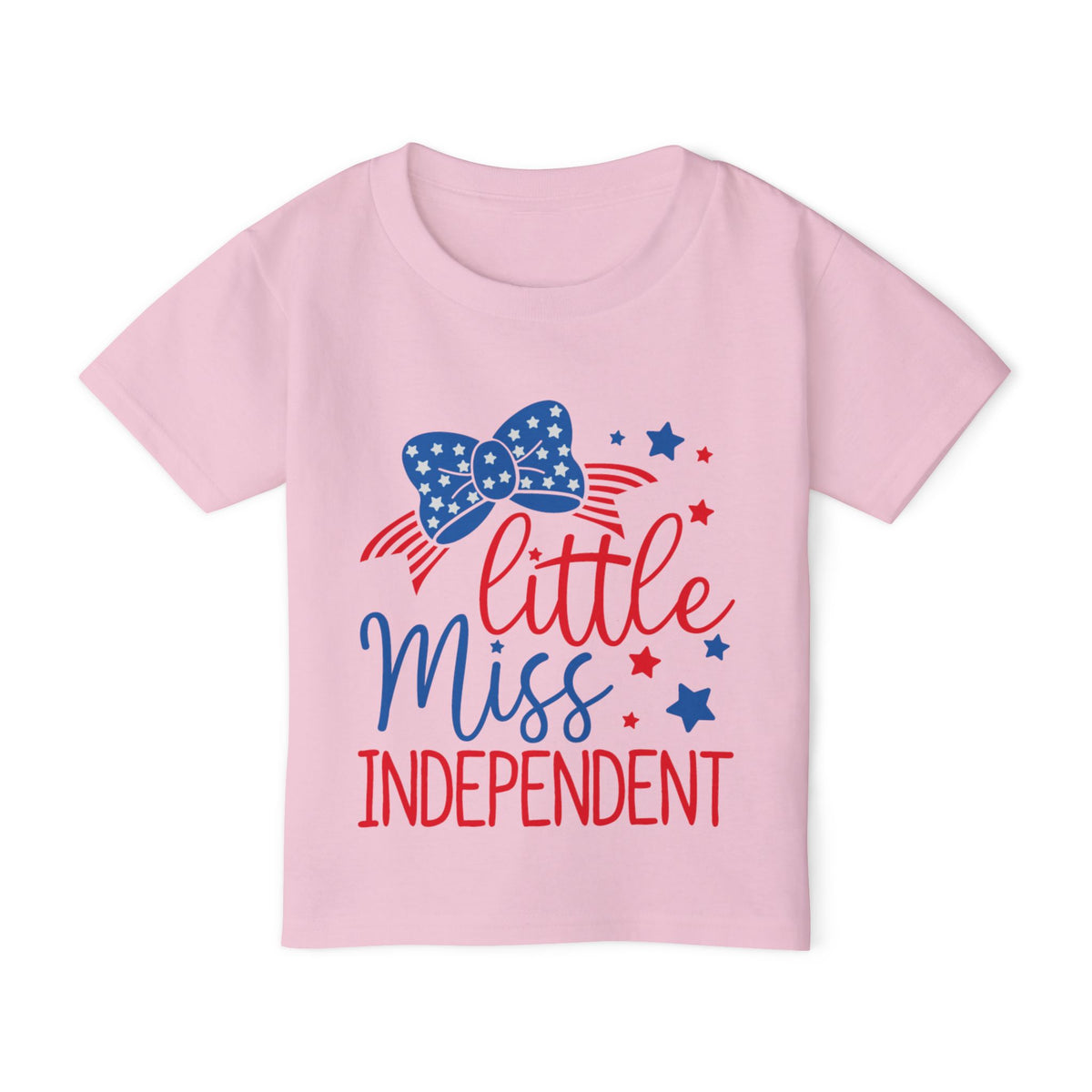 Little Miss Independent Toddler T-Shirt — Patriotic 4th of July Girls' Tee