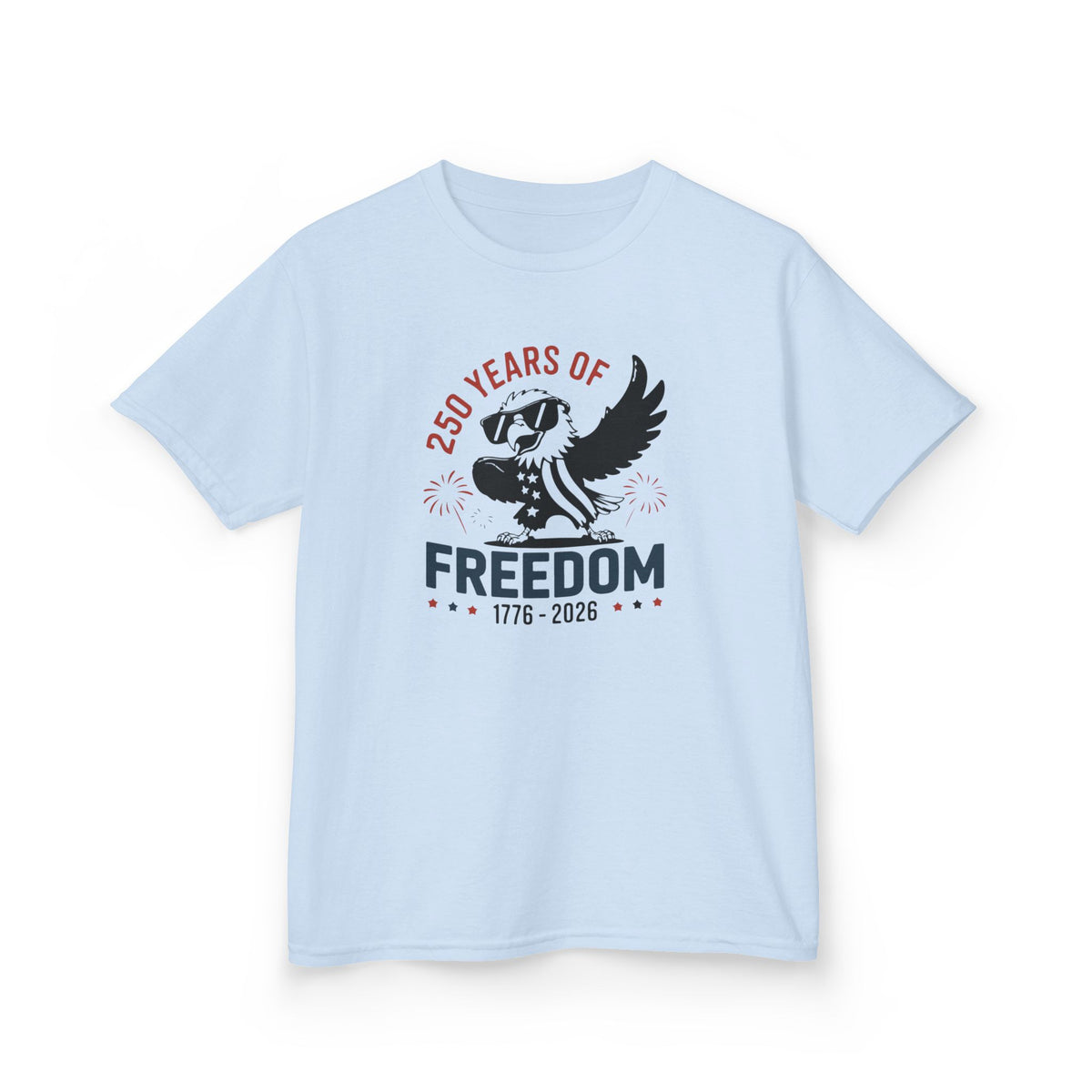 Kids Freedom Eagle T-Shirt — 250 Years of Freedom 1776–2026 Patriotic Tee