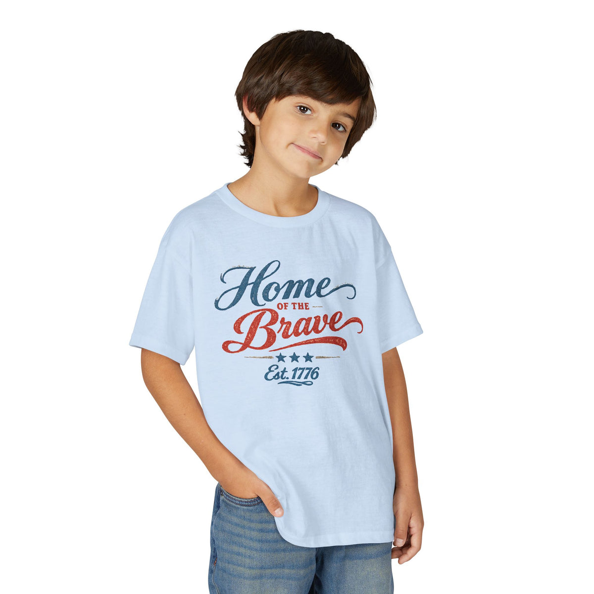 Youth 'Home of the Brave' Patriotic T-Shirt