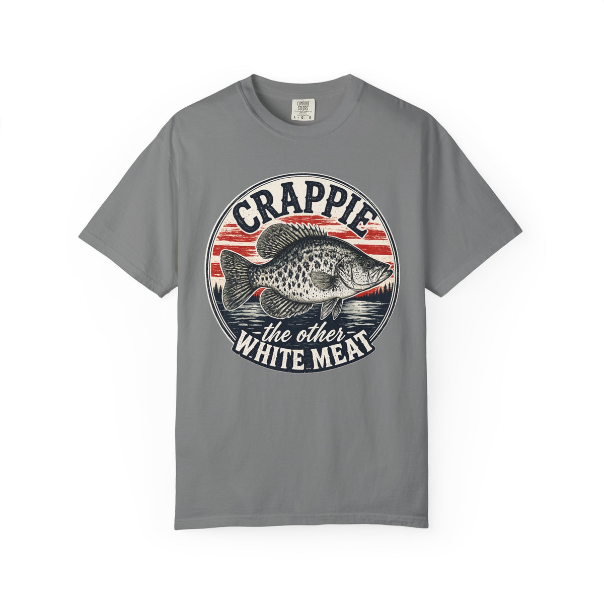 Crappie Fishing T-Shirt — “Crappie: The Other White Meat” Vintage Angler Tee