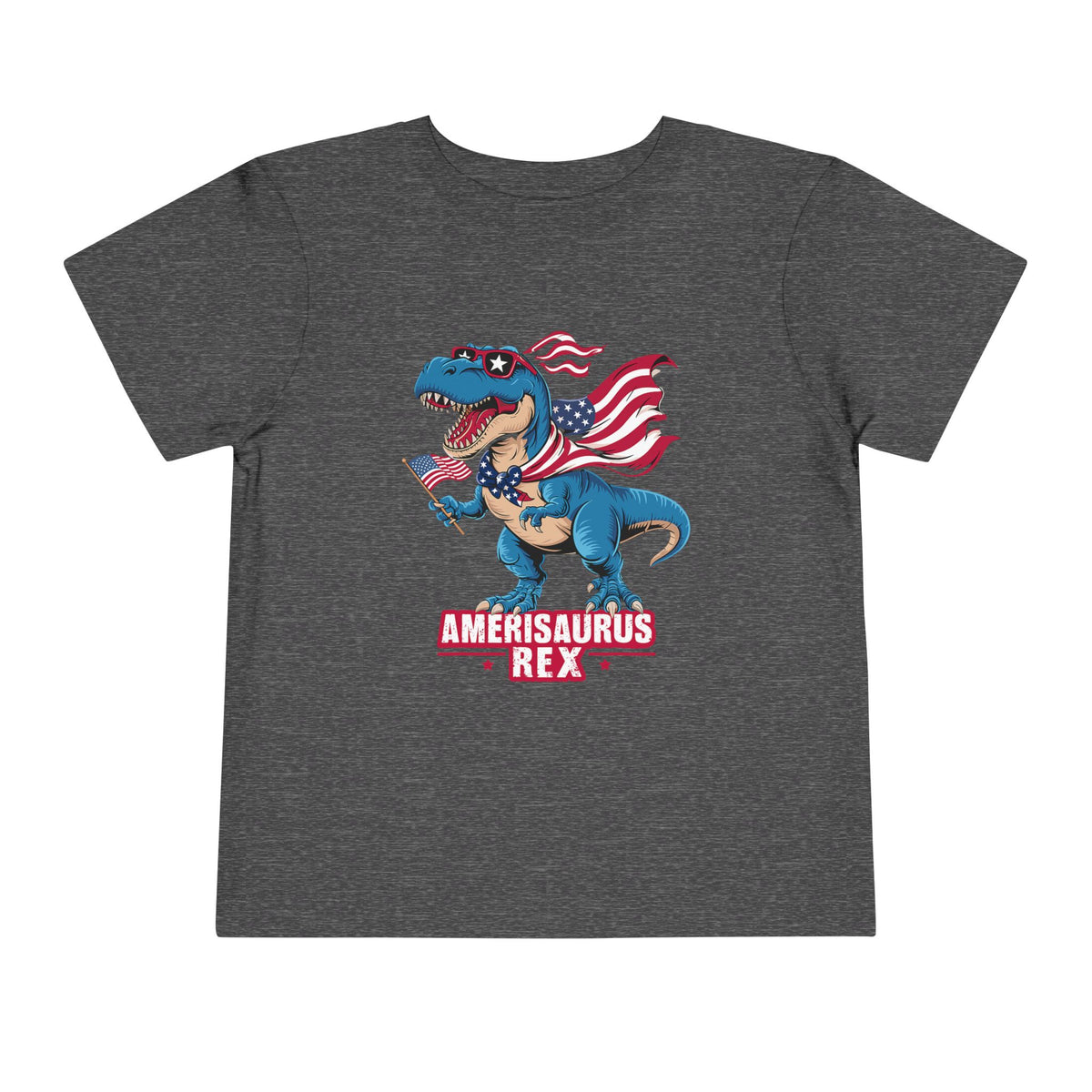 Amerisaurus Rex Toddler Tee — Patriotic Dino 4th of July Shirt