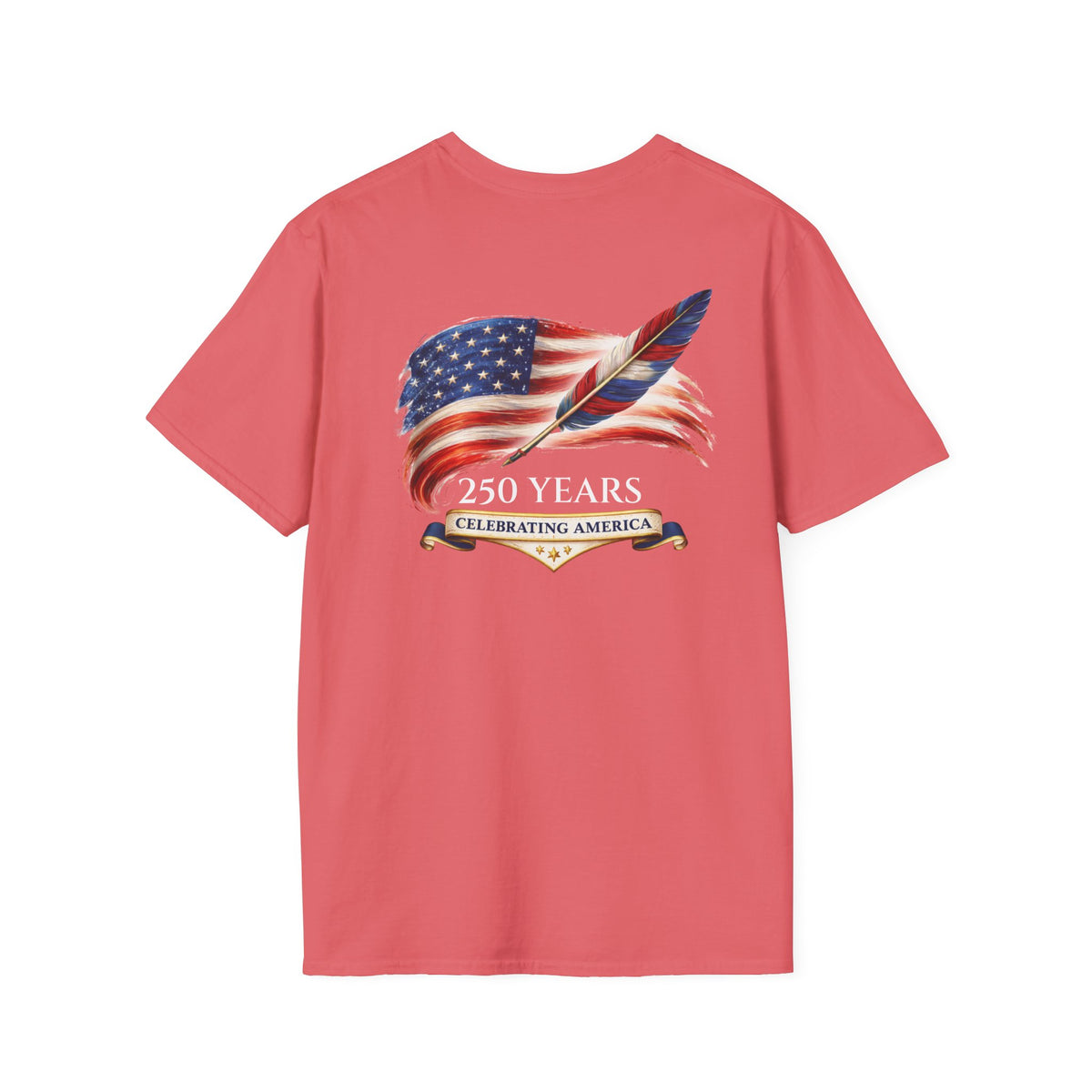 Short Sleeve Tee - American Flag & Quill