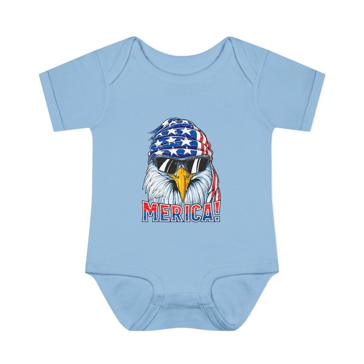 Merica!' Patriotic Eagle Infant Onesie (4th of July)