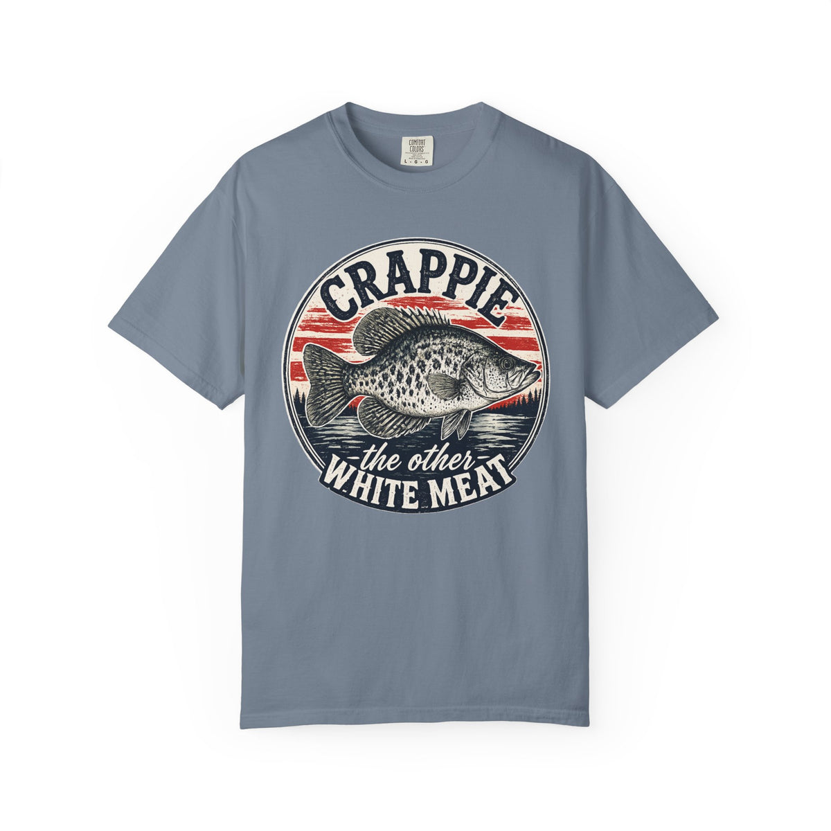 Crappie Fishing T-Shirt — “Crappie: The Other White Meat” Vintage Angler Tee
