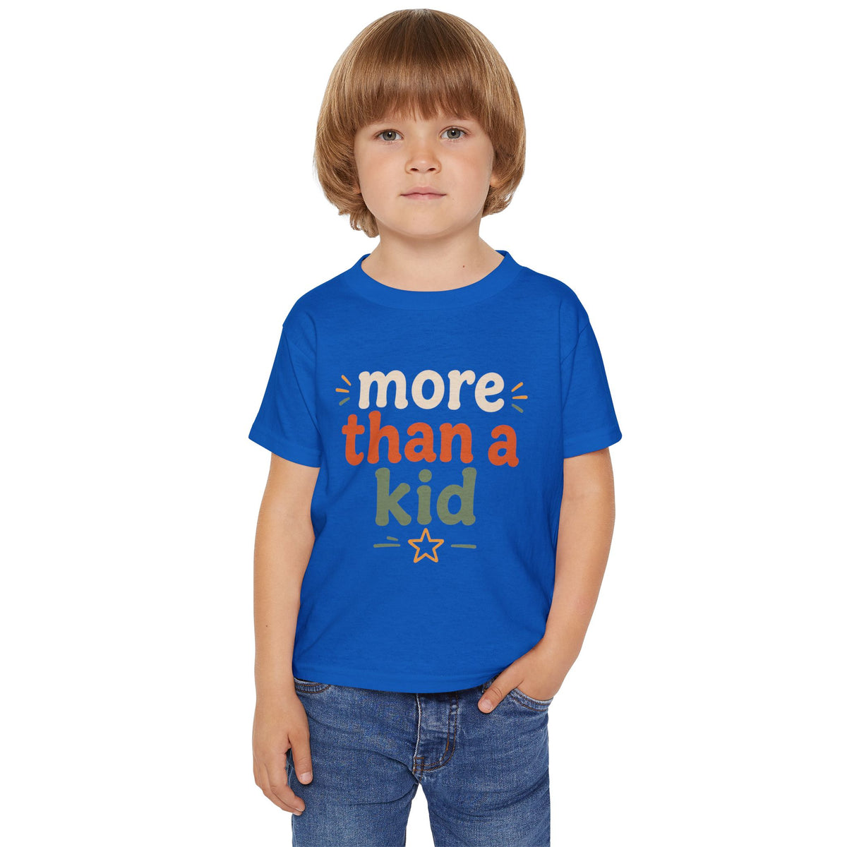 Toddler T-Shirt — "More Than a Kid" Inspirational Graphic Tee