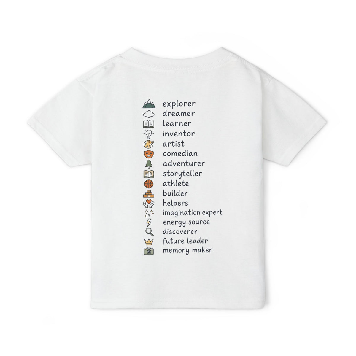 Toddler T-Shirt — "More Than a Kid" Inspirational Back-List Tee