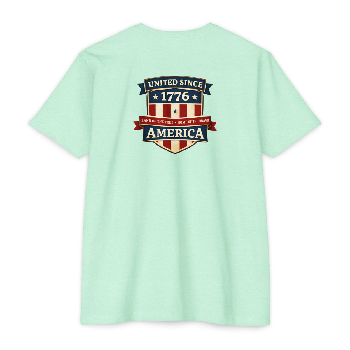 United Since 1776 American Flag Shield T-Shirt