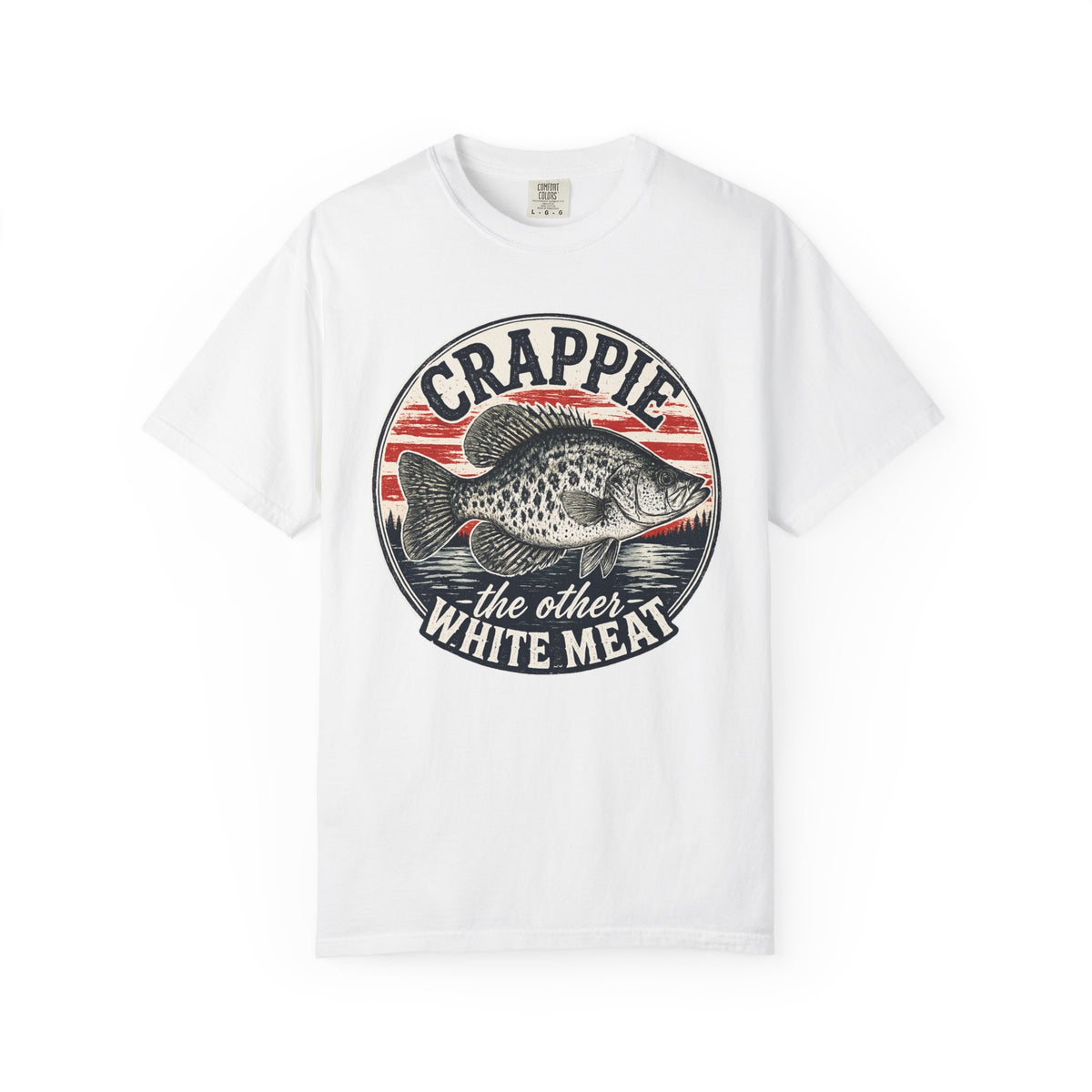Crappie Fishing T-Shirt — “Crappie: The Other White Meat” Vintage Angler Tee