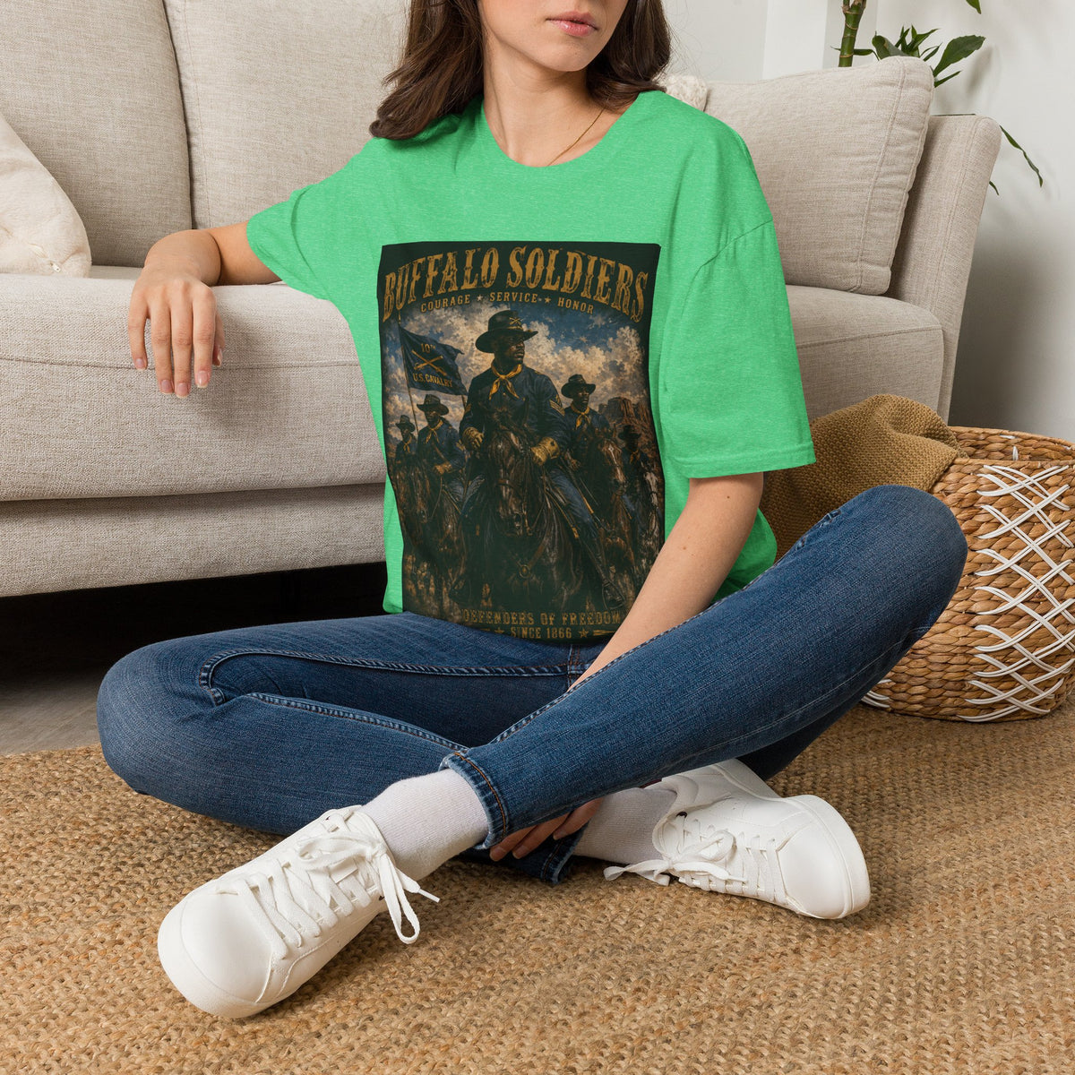 Buffalo Soldiers Tribute T-Shirt — Heritage, Courage & Service Graphic Tee