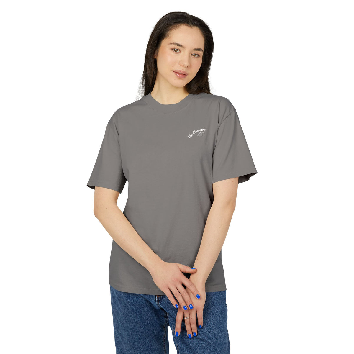 Premium Heavy Faded Tee - Golden Flower Crown