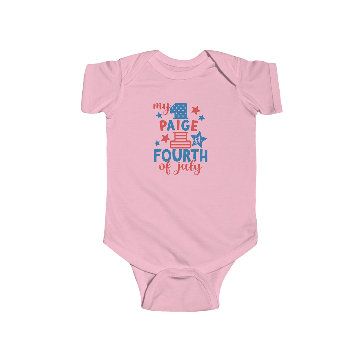 Personalized Onesie - "My 1st - 4th of July" Patriotic Infant Onesie