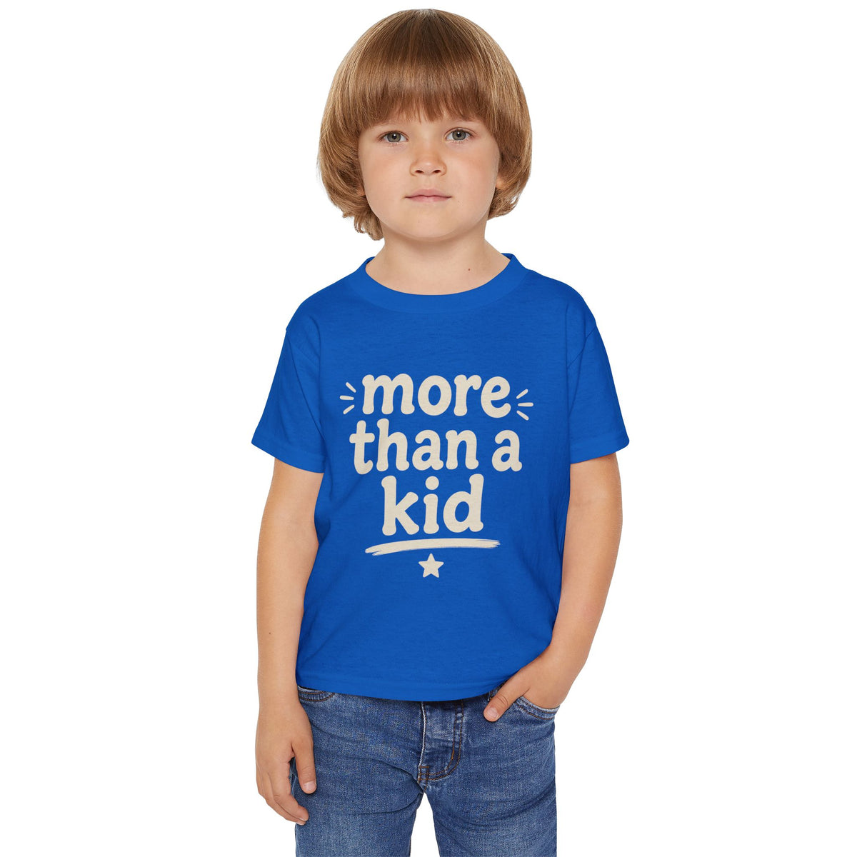 More Than a Kid Toddler T-Shirt — Inspirational Kids Graphic Tee (Explorer, Dreamer, Inventor)