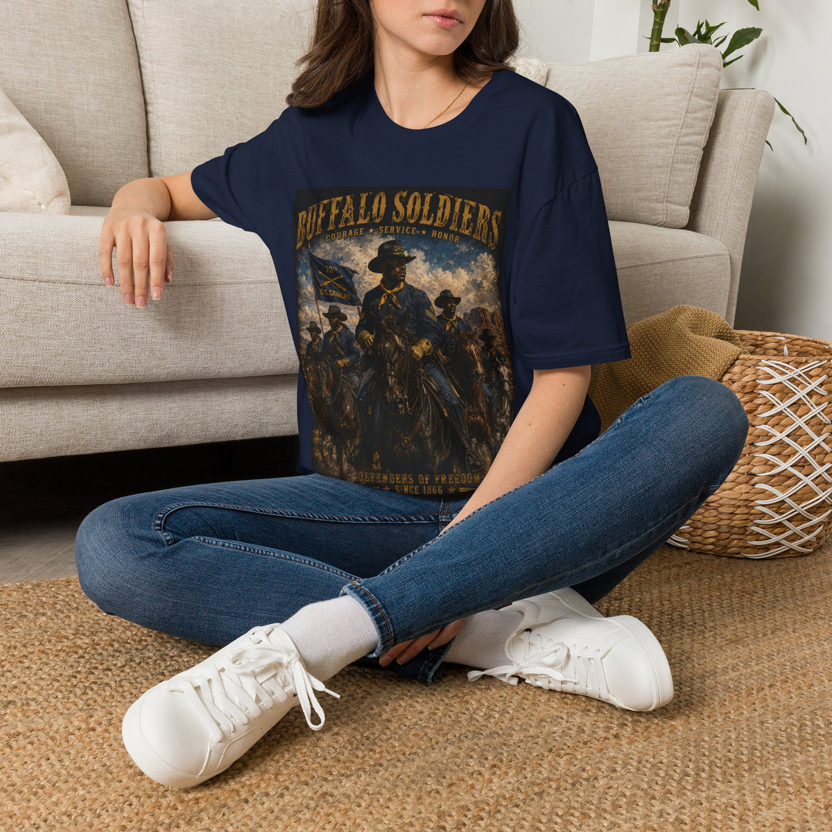 Buffalo Soldiers Tribute T-Shirt — Heritage, Courage & Service Graphic Tee