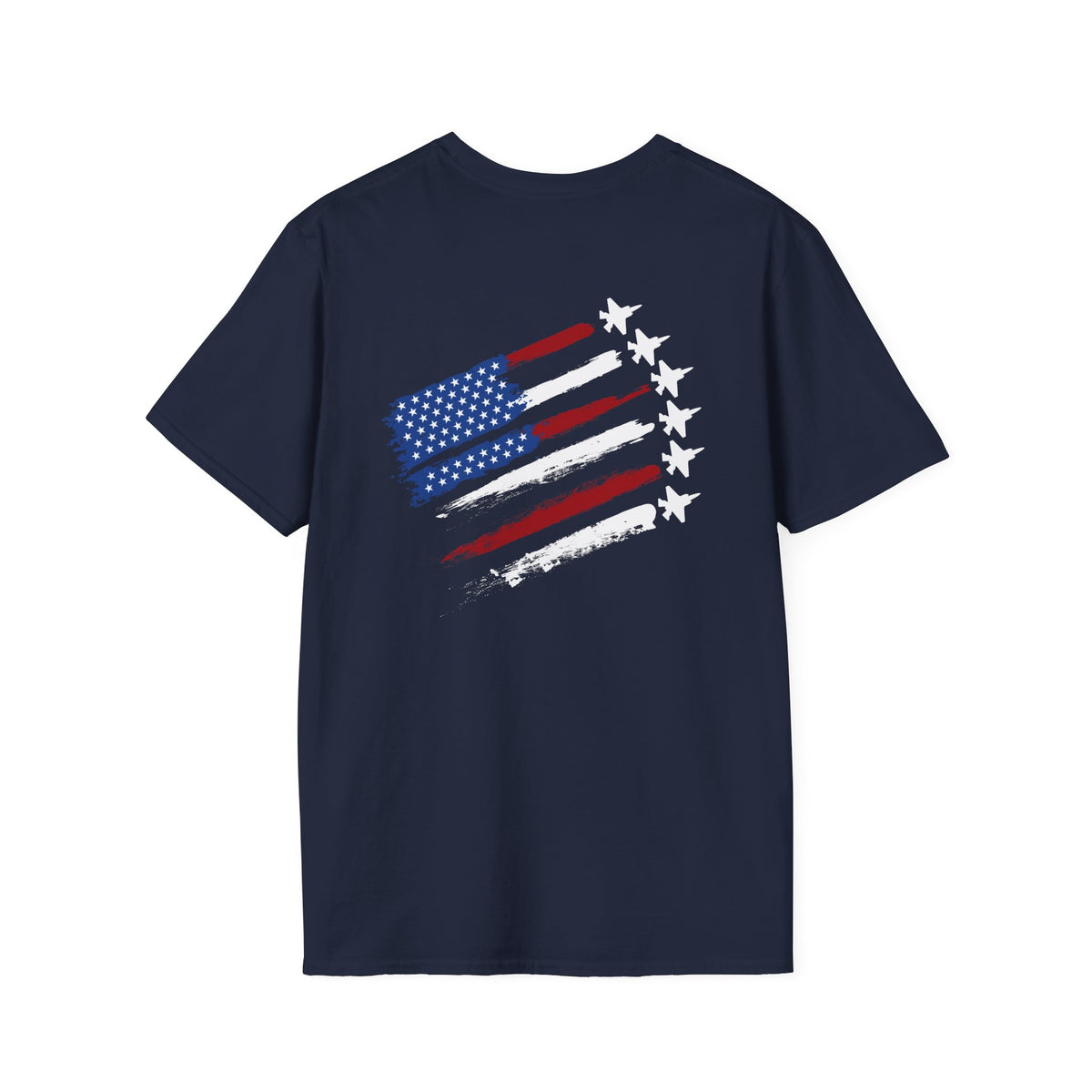 American Flag Distressed T-Shirt — Patriotic USA Stars & Stripes Tee