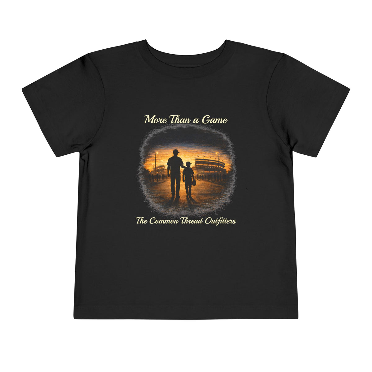 Toddler Tee — "More Than a Game" Father & Child Silhouette Baseball Sunset