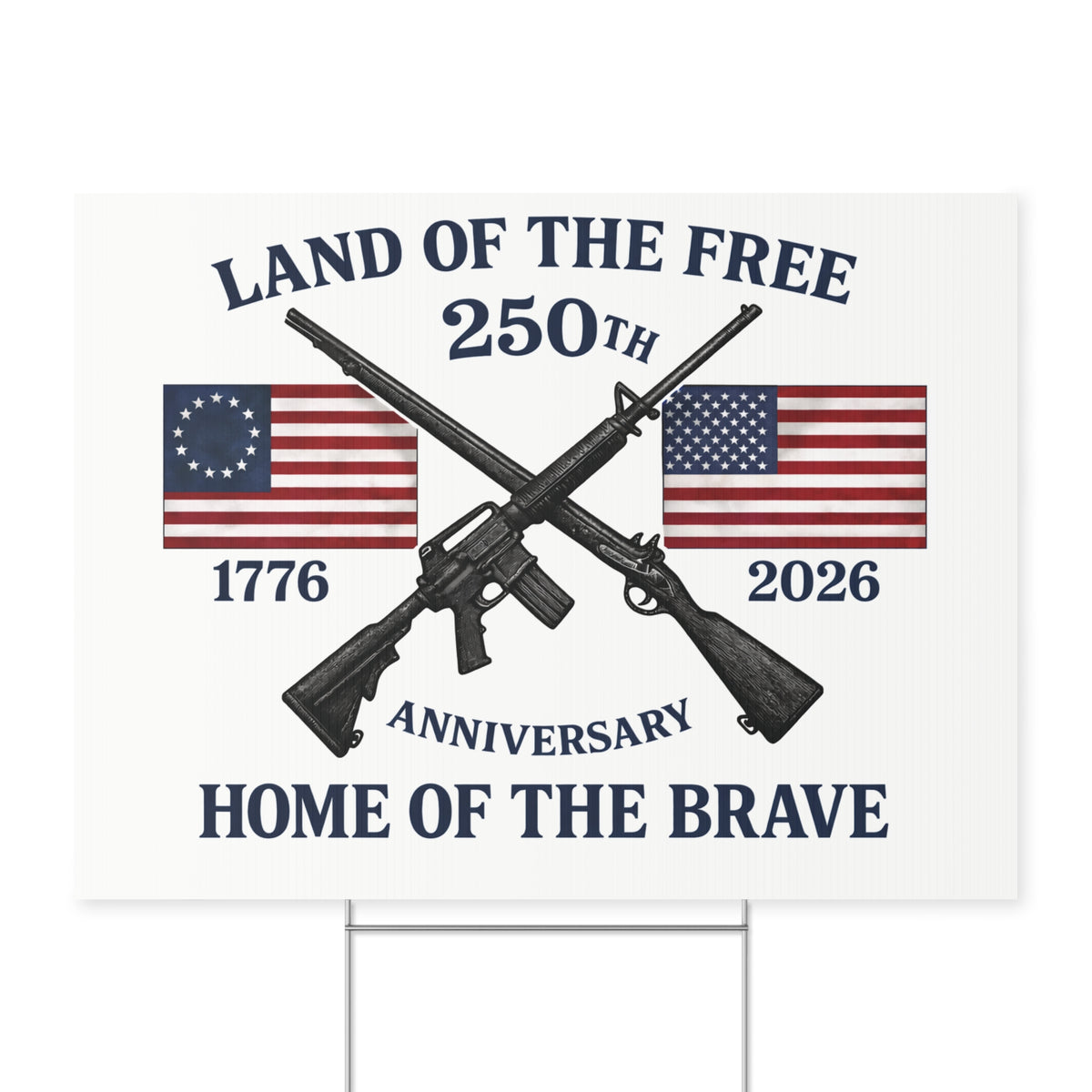 America 250th Anniversary Yard Sign