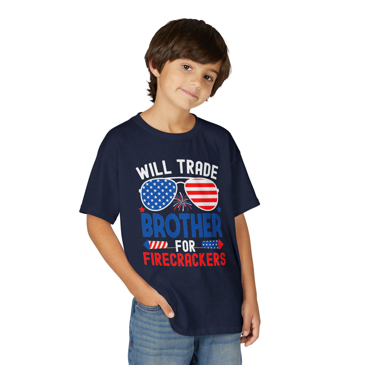 Will Trade Brother for Firecrackers - Graphic Youth T-Shirt