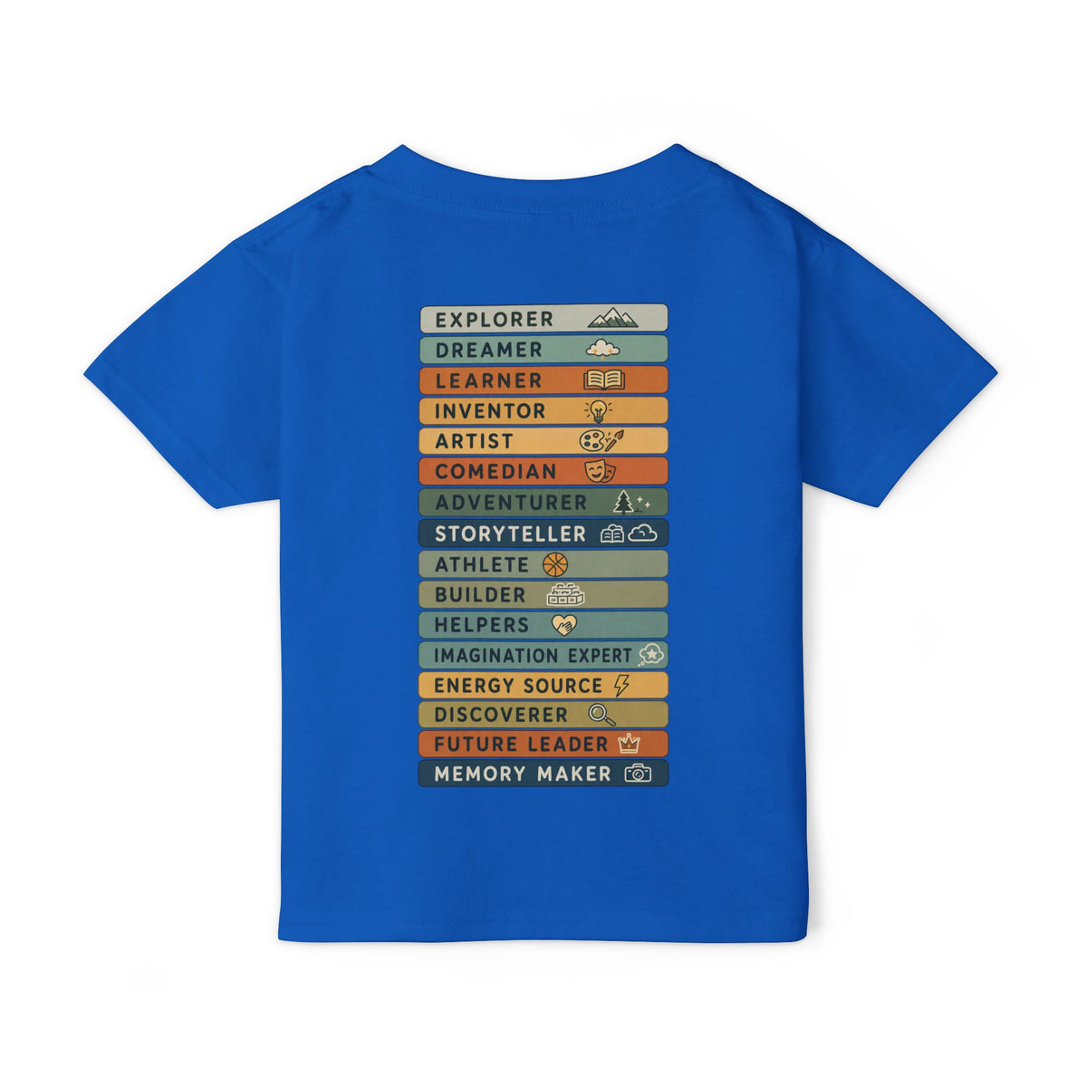More Than a Kid Toddler T-Shirt — Inspirational Kids Graphic Tee (Explorer, Dreamer, Inventor)