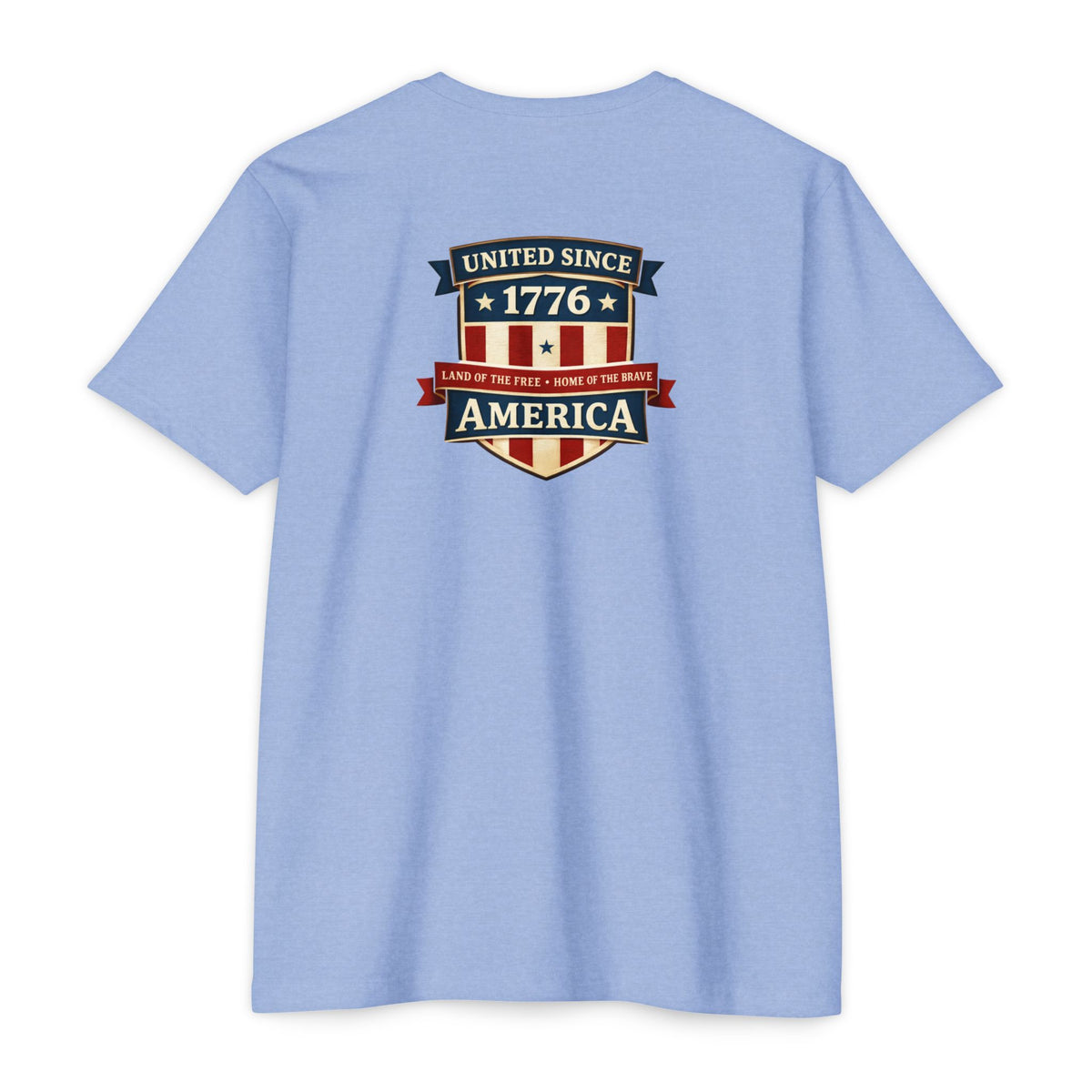 United Since 1776 American Flag Shield T-Shirt