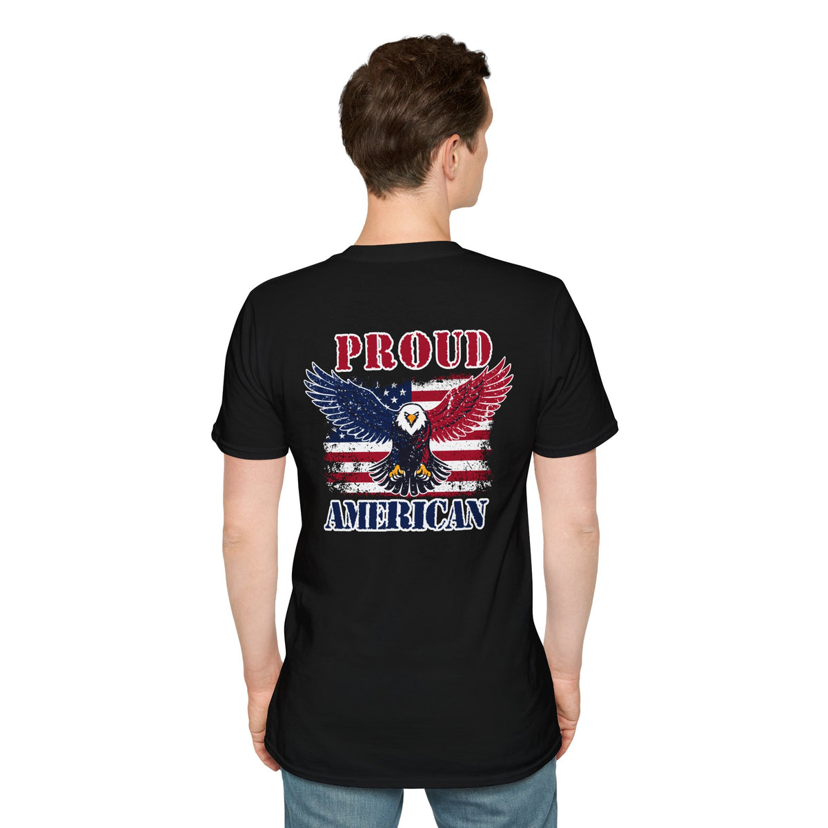 Proud American T-Shirt — Patriotic Eagle USA Graphic Tee