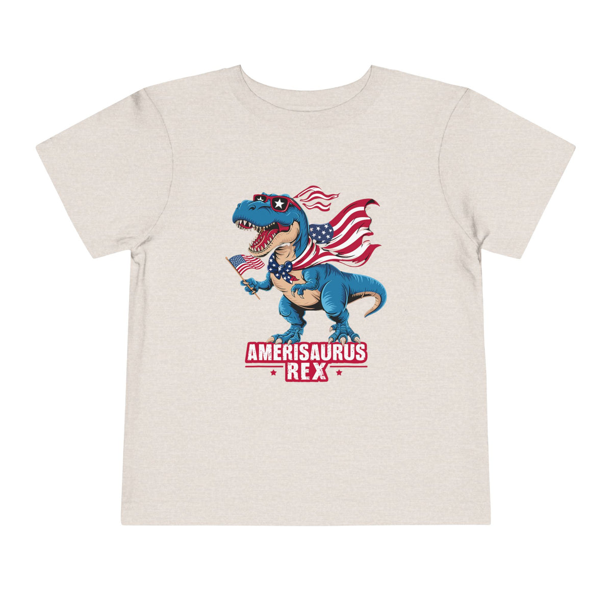 Amerisaurus Rex Toddler Tee — Patriotic Dino 4th of July Shirt