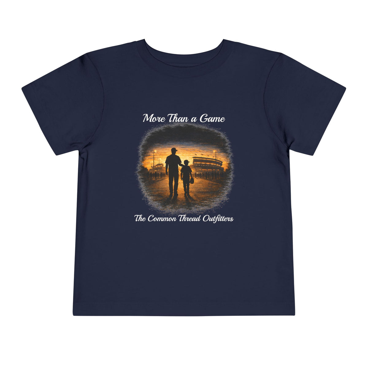 Toddler Tee — "More Than a Game" Father & Child Silhouette Baseball Sunset
