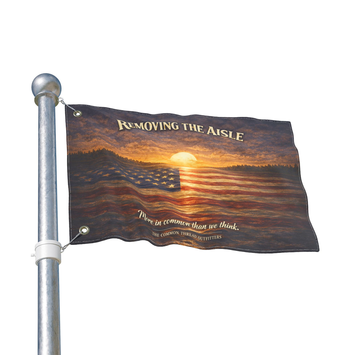 Double-Sided Flag - “Removing the Aisle”