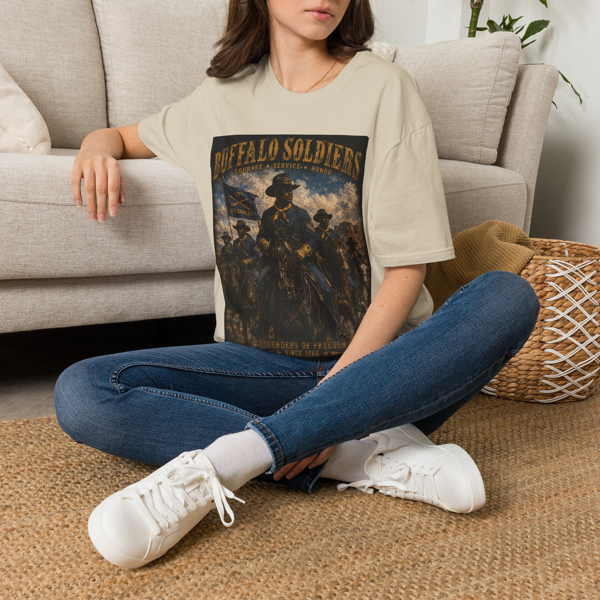 Buffalo Soldiers Tribute T-Shirt — Heritage, Courage & Service Graphic Tee
