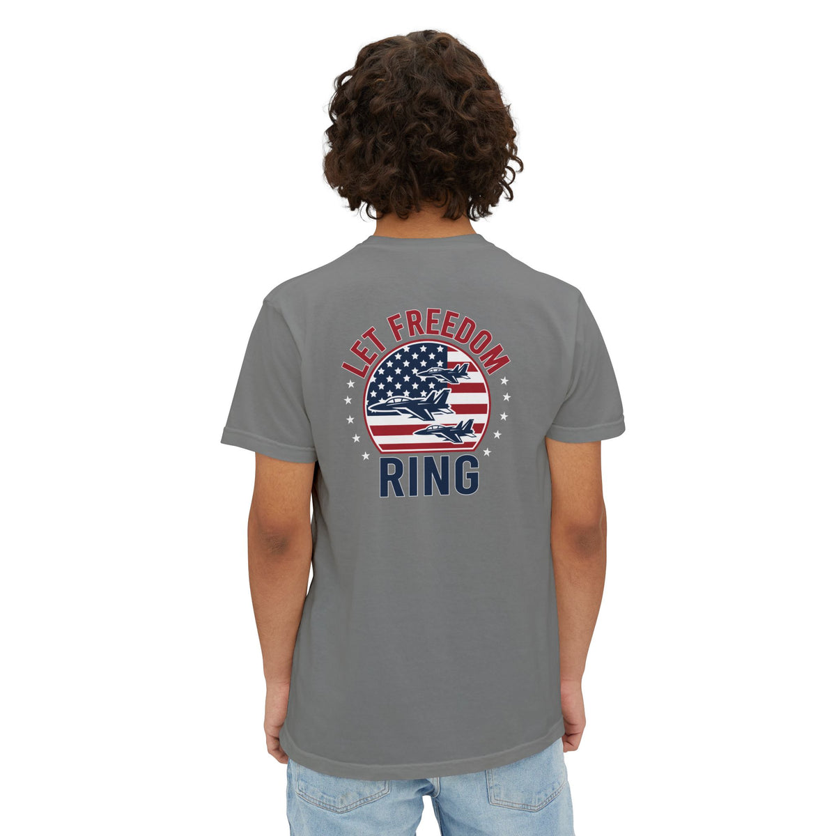 Let Freedom Ring - Front Pocket Tee