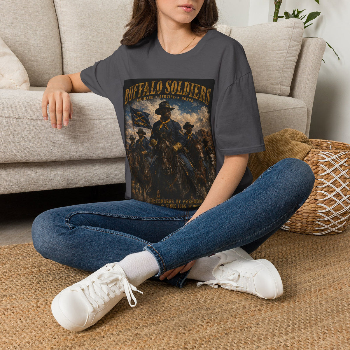 Buffalo Soldiers Tribute T-Shirt — Heritage, Courage & Service Graphic Tee