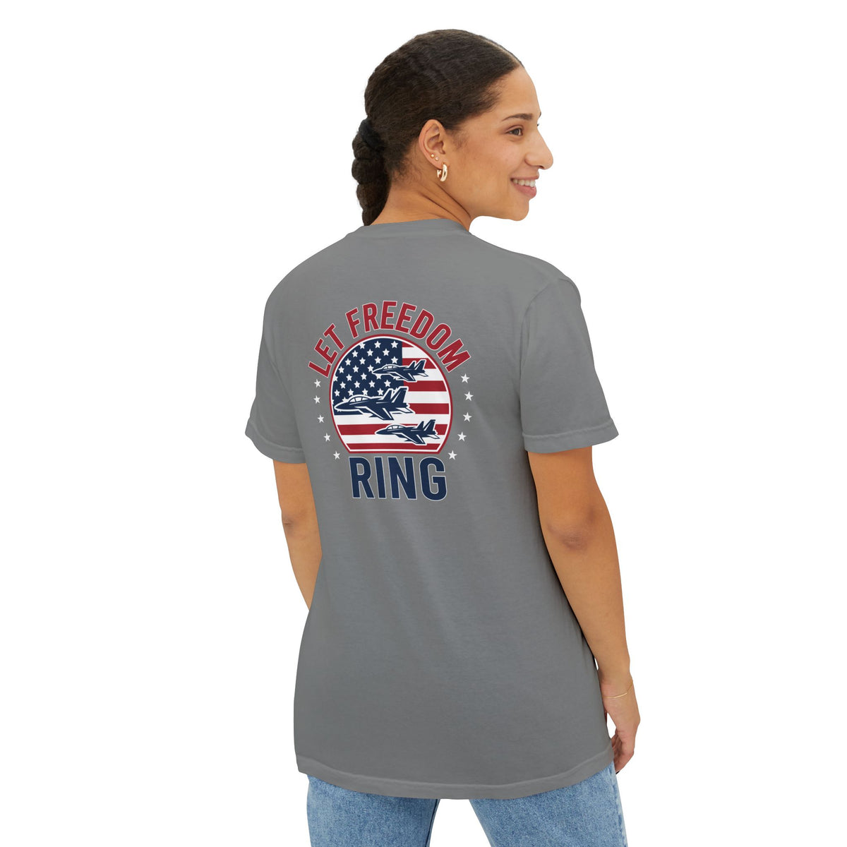 Let Freedom Ring - Front Pocket Tee
