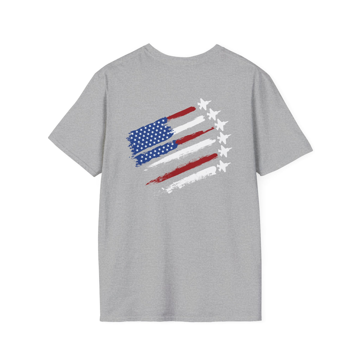 American Flag Distressed T-Shirt — Patriotic USA Stars & Stripes Tee
