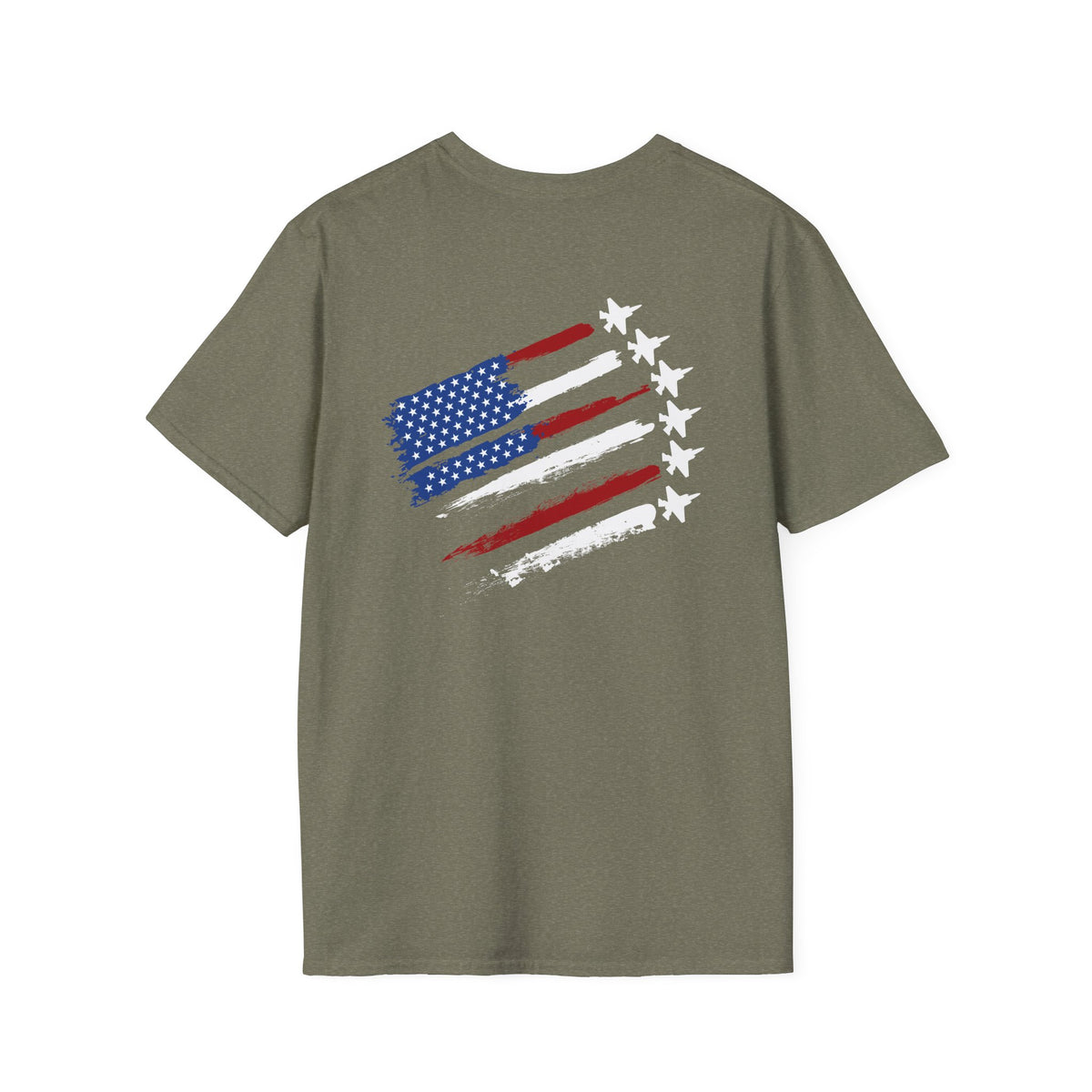 American Flag Distressed T-Shirt — Patriotic USA Stars & Stripes Tee