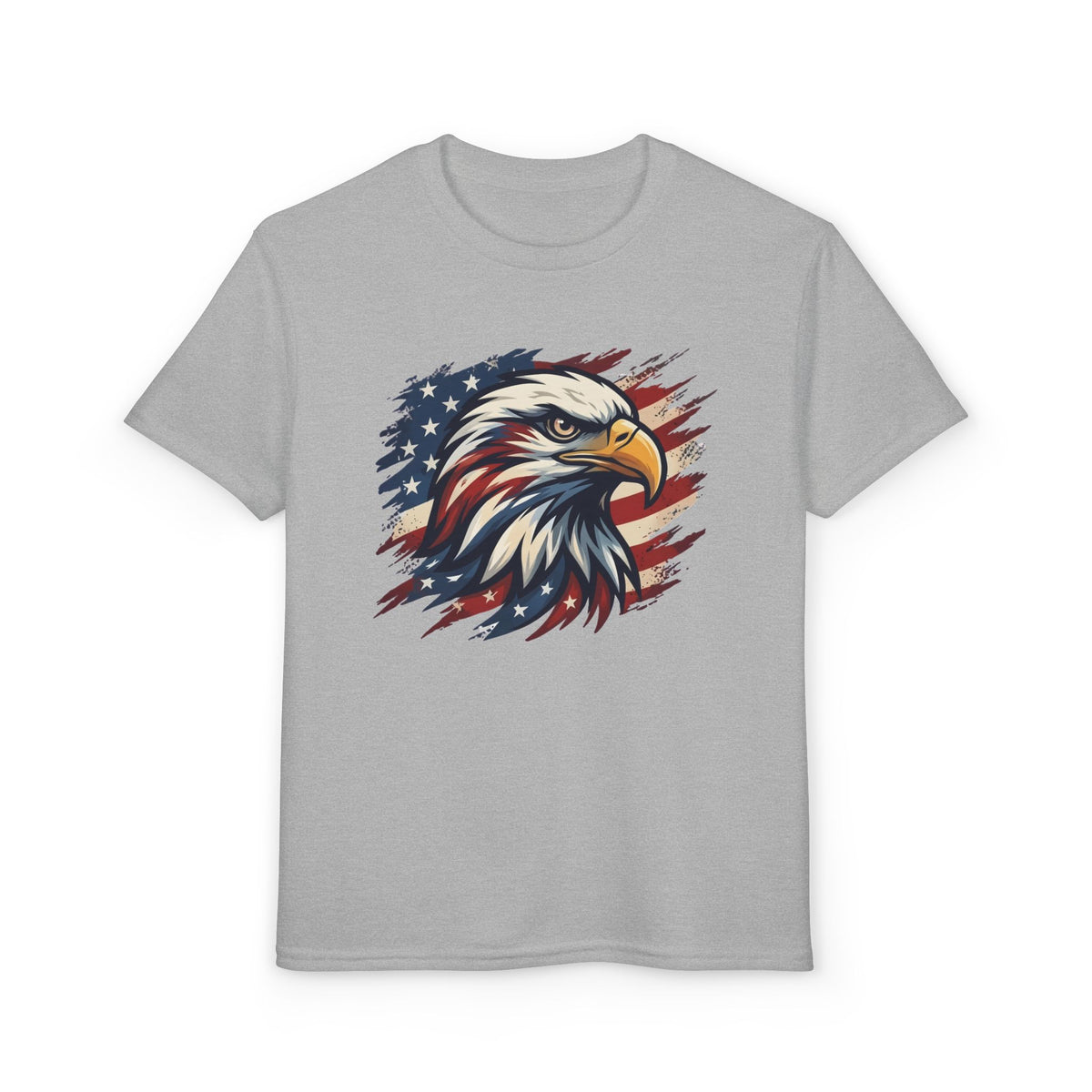 Patriotic American Eagle Flag - Kids Graphic T-Shirt