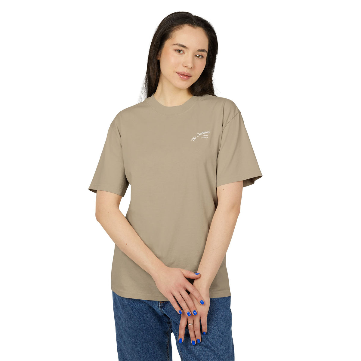 Premium Heavy Faded Tee - Golden Flower Crown