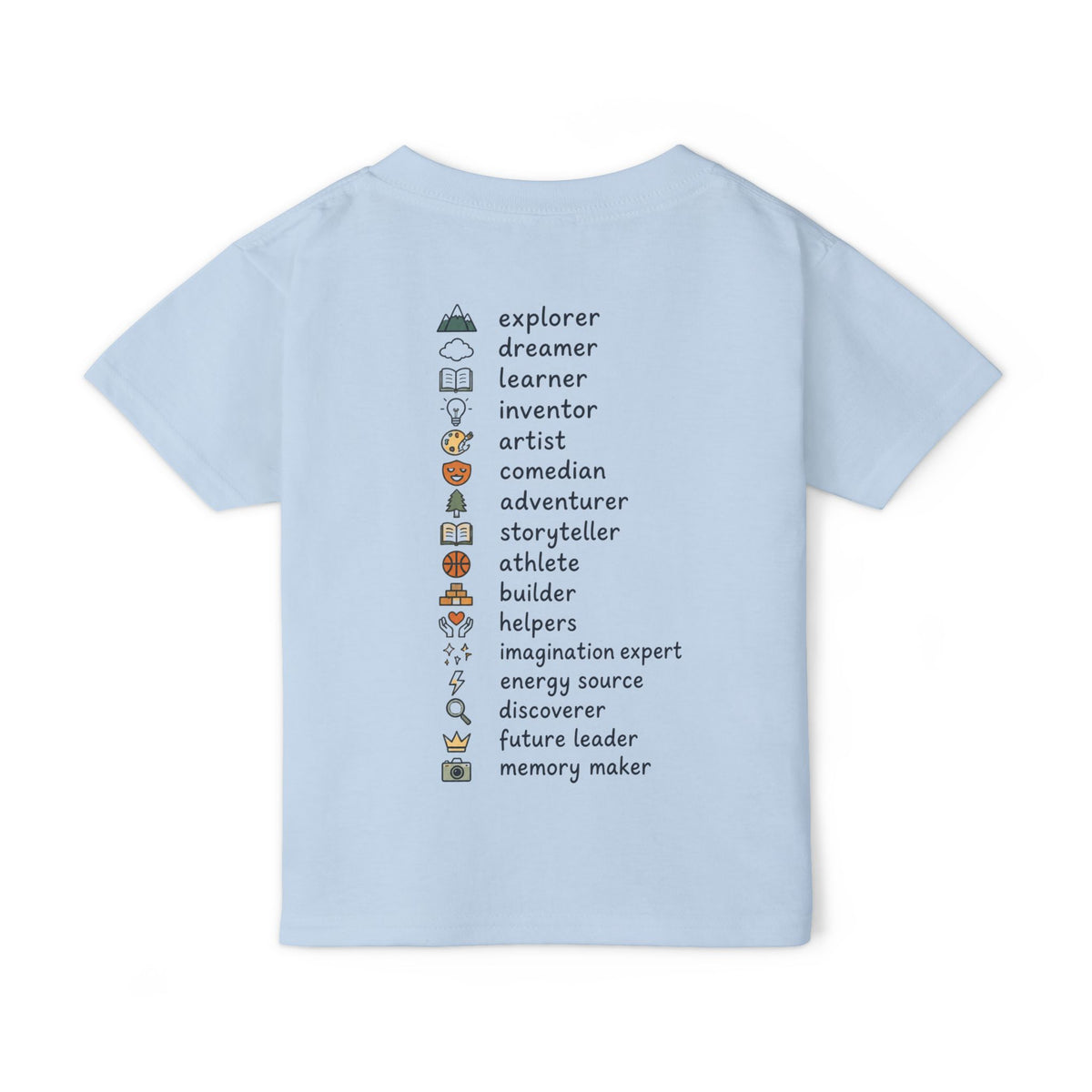 Toddler T-Shirt — "More Than a Kid" Inspirational Back-List Tee