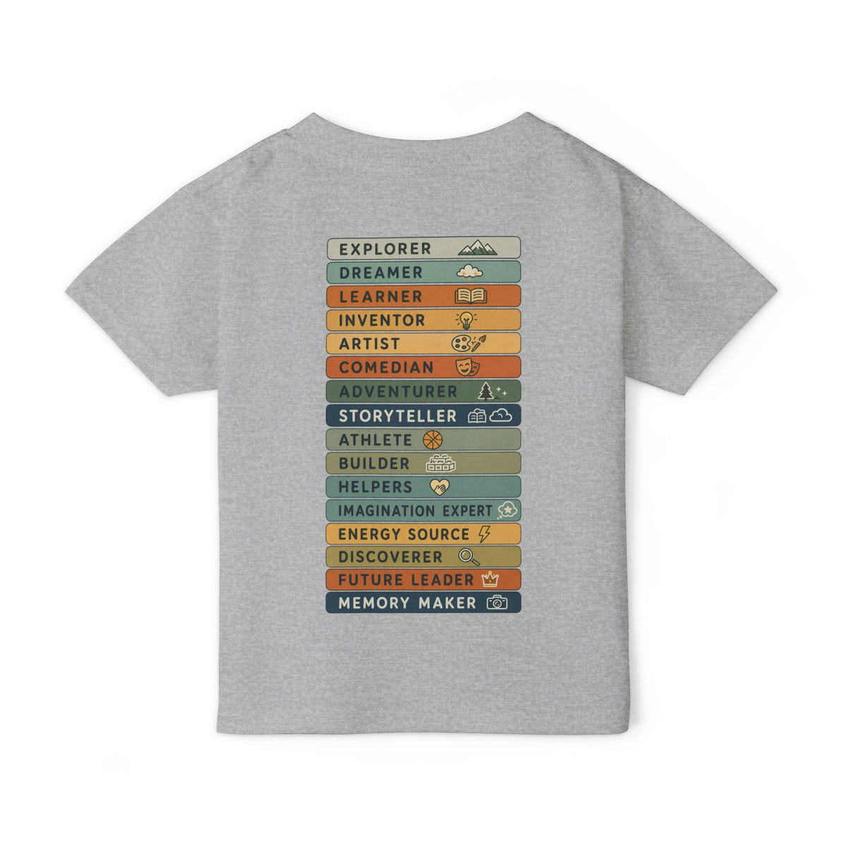 More Than a Kid Toddler T-Shirt — Inspirational Kids Graphic Tee (Explorer, Dreamer, Inventor)