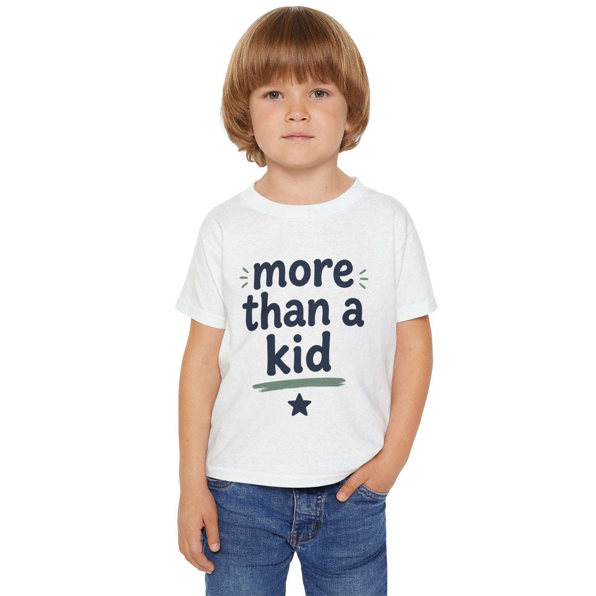 More Than a Kid Toddler T-Shirt — Inspirational Kids Graphic Tee (Explorer, Dreamer, Inventor)