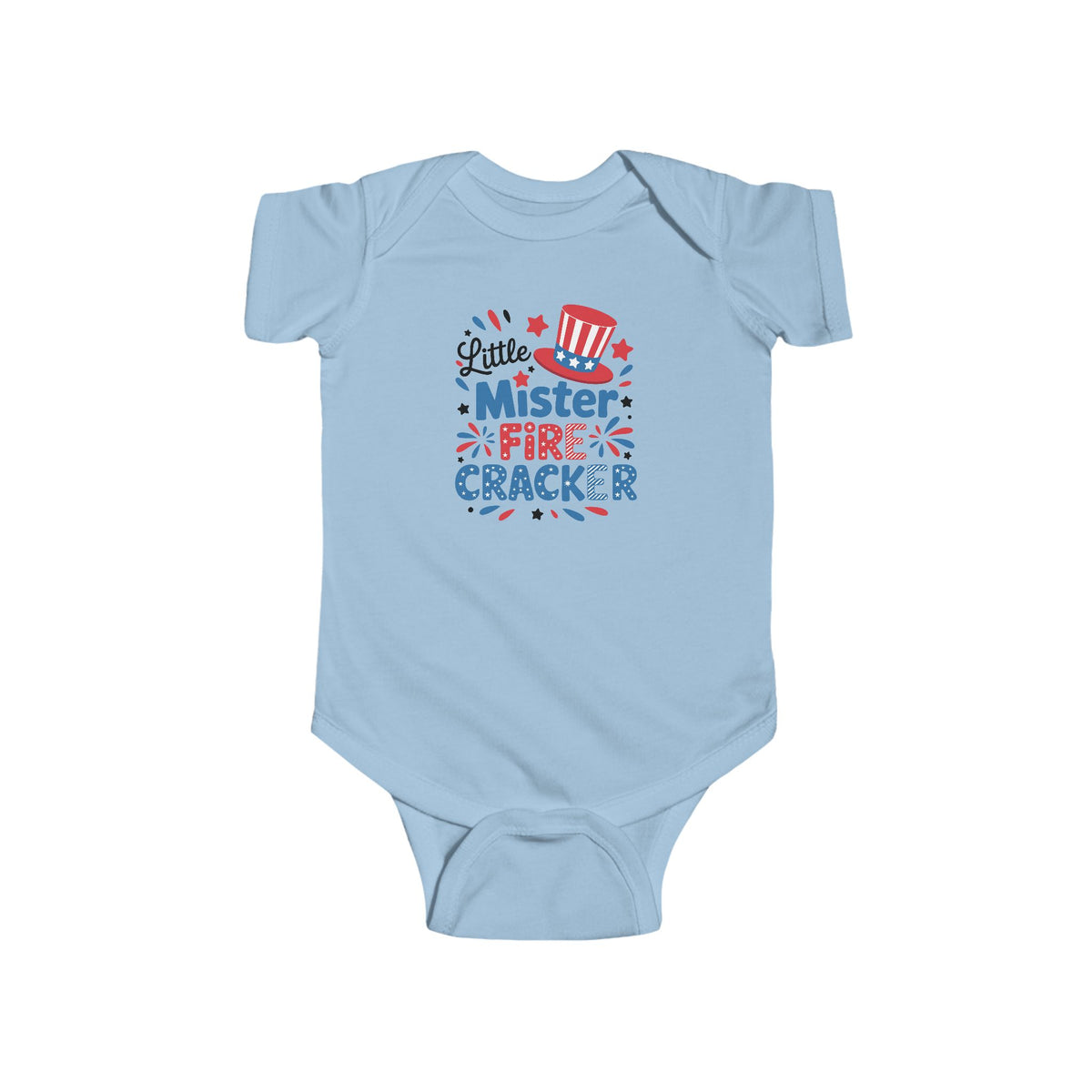 Little Mister Firecracker Onesie