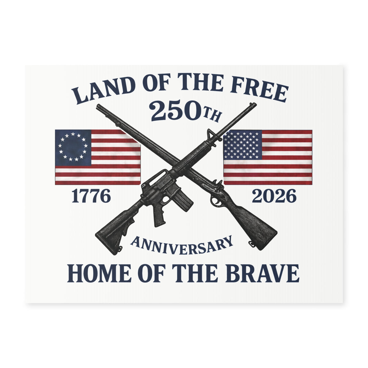 America 250th Anniversary Yard Sign