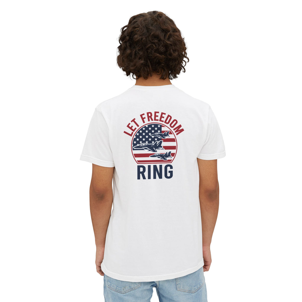 Let Freedom Ring - Front Pocket Tee