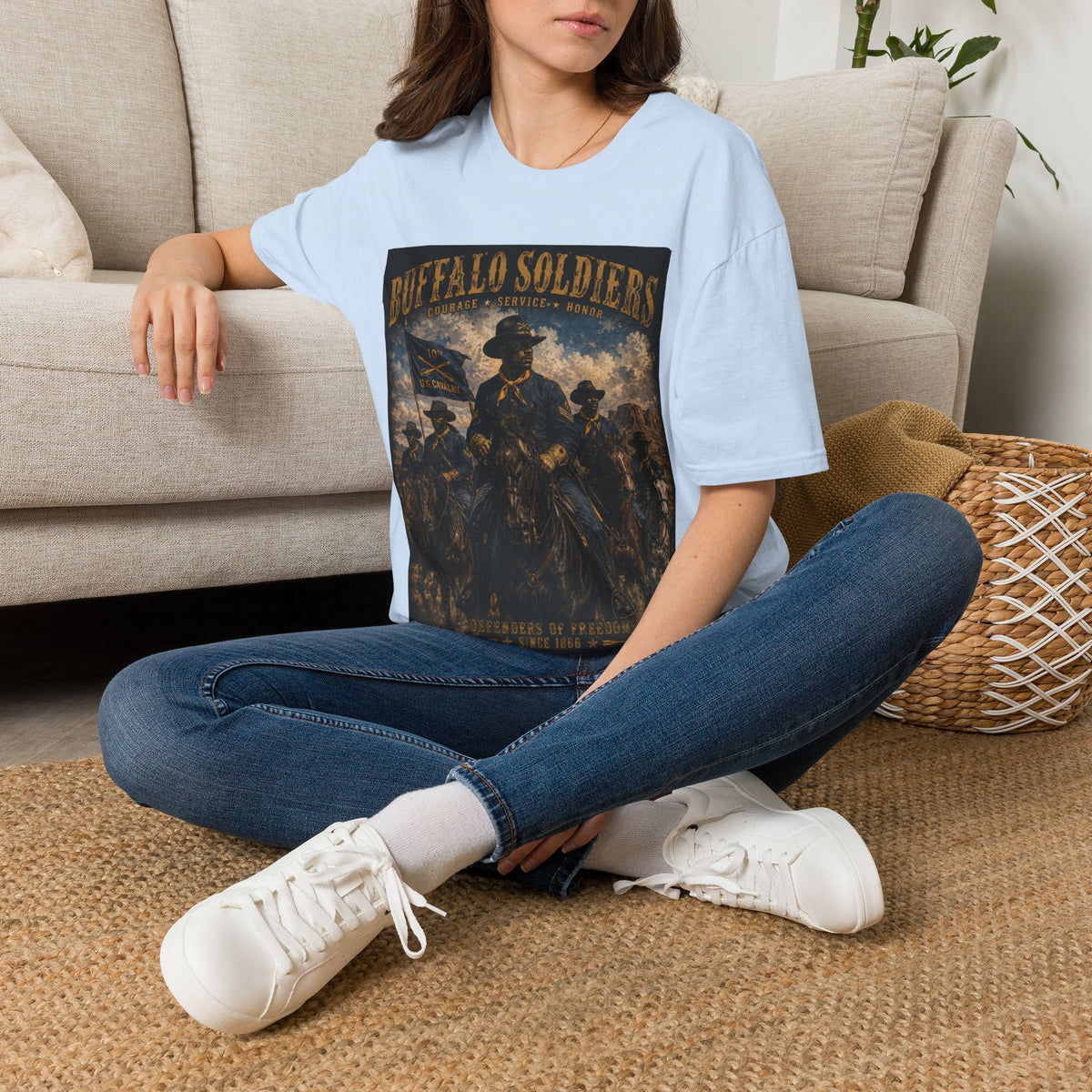 Buffalo Soldiers Tribute T-Shirt — Heritage, Courage & Service Graphic Tee