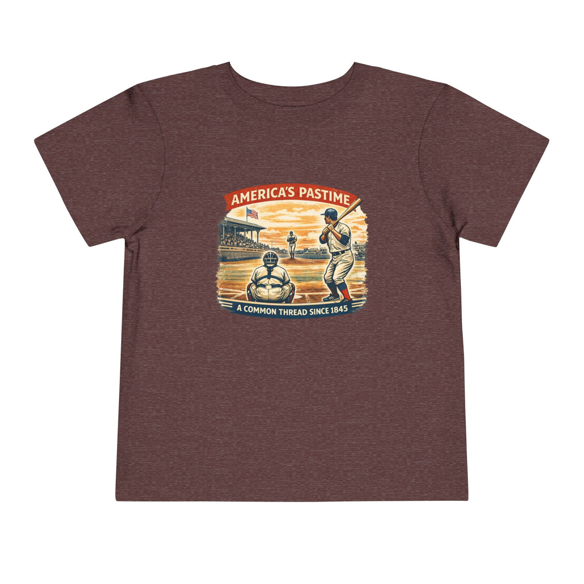 Toddler Tee — "America's Pastime" Baseball Sunset Graphic