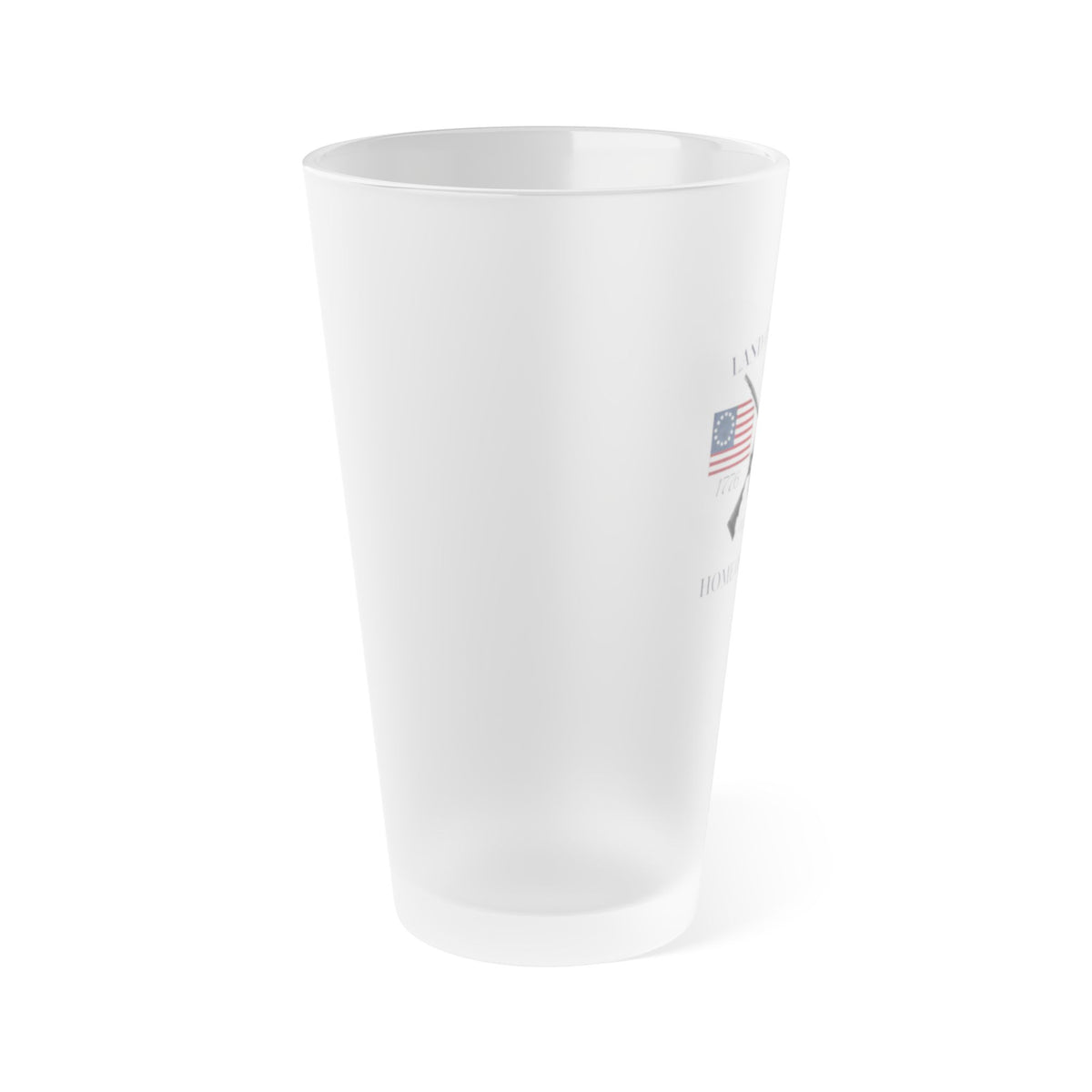 The Flagship Frosted Pint Glass