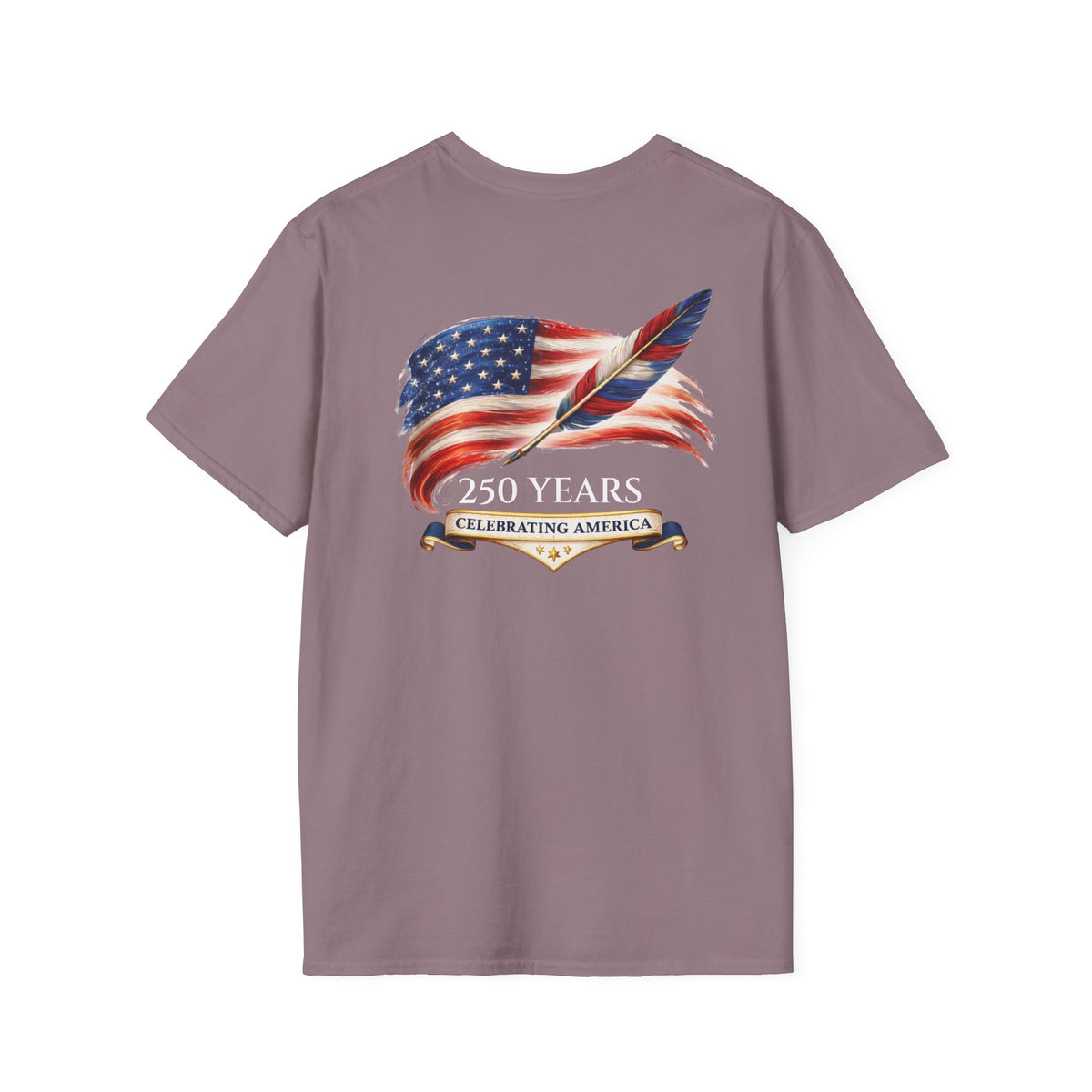 Short Sleeve Tee - American Flag & Quill